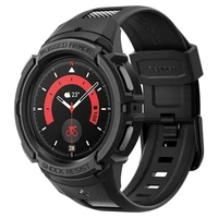 Spigen Rugged Armor Pro dėklas su dirželiu Samsung Galaxy Watch 5 Pro (45mm) - juodas