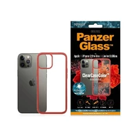 PanzerGlass ClearCase dėklas telefonui iPhone 12 Pro Max – permatomas ir raudonas