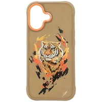 Nimmy Tiger Magnetinis dėklas telefonui iPhone 17 - šviesiai rudas