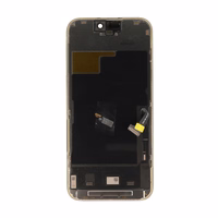 Mecanico Soft OLED ekranas Incell iPhone 15 Pro su rėmu (Support IC Transplant) - juodas