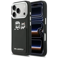 KARL LAGERFELD case for IPHONE 17 Pro Max KLHCP17X6PCSPKCK (PU W/ K&C Print & Pocket) black