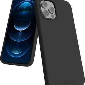 Dėklas Mercury Silicone Case Apple iPhone 13 Pro juodas