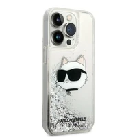 Karl Lagerfeld KLHCP14LLNHCCS iPhone 14 Pro 6.1" kietasis dėklas sidabrinis/sidabrinis Blizgus Choupette Head