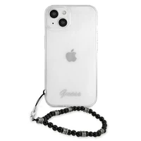 Guess GUHCP13SKPSBK iPhone 13 mini 5.4" Permatomas kietas dėklas Juodas Perlas