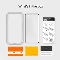 Spigen ALM Glass FC grūdintas stiklas iPhone 11 / XR - juodas