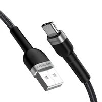 Wozinsky WNBAC2 USB-A / USB-C kabelis 2.4A 2m - juodas
