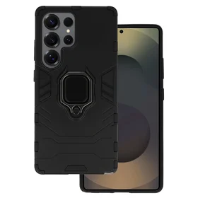 Dėklas telefonui Ring Armor Samsung Galaxy S25 Ultra juodas
