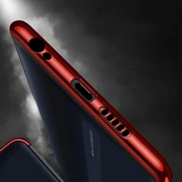 Xiaomi Redmi 8A - juodas Gel TPU dėklas su elektroplatingo rėmu