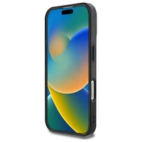 Guess IML Peony On 4G Background MagSafe iPhone 16 dėklas - juodas