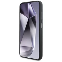 Karl Lagerfeld Saffiano Pilnai apgaubtas Pailgintas metalinis logotipas Magnetinis dėklas Samsung Galaxy S25+ - juodas