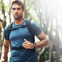 DUX DUCIS dirželis YJ nailoninis Apple Watch 42 / 44 / 45 / 49 mm juodas pilkas