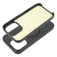 Premium blizgus magnetinis dėklas telefonui su kameros valdymo mygtuku, suderinamas su MagSafe, skirtas IPHONE 17, juodas