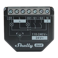 Shelly 2PM Gen4 Zigbee/Matter valdiklis