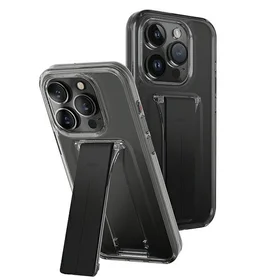 Uniq dėklas Heldro Mount su stovu iPhone 15 Pro 6.1" dūminis