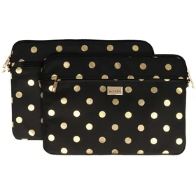 Wonder nešiojamojo kompiuterio dėklas 17 colių auksinis su taškeliais