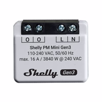 Shelly PM Mini Gen3 2 valdiklių rinkinys, WiFi/Bluetooth
