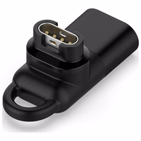 Adapteris USB-C Beline laikrodžių įkrovimui Garmin juodas