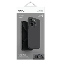 Uniq Lino Hue Magnetinis įkrovimo dėklas telefonui iPhone 15 Pro - pilka