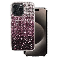 Tel Protect diamentinis dėklas telefonui iPhone 15 Pro Max bordo