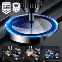 ESR Armorite grūdintas stiklas iPhone 16 Pro / 16 Pro Max kamerai - juodas