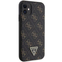 Guess 4G Triangle Metal Logo dėklas iPhone 11 / XR - juodas