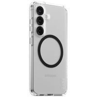 CARE by PanzerGlass Flagship Urban Combat juodas QI dėklas Samsung Galaxy S25 - permatomas