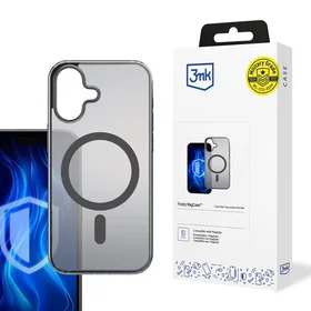 3mk Frosty MagCase dėklas telefonui iPhone 16 - juodas