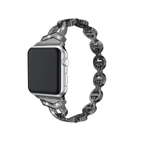 Laikrodžio apyrankės kilpa (f) Apple Watch 38/40/41 dizainas 3 - juoda (f)