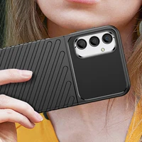 Thunder Case dėklas Samsung Galaxy A24 4G silikoninis šarvuotas dėklas juodas