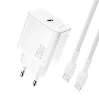 Dudao A27CEU PD 25W GaN SB-C Wall Įkroviklis with USB-C Laidas - Baltas