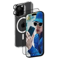 PanzerGlass rinkinys 3in1 iPhone 16 Pro 6.3" D3O kietasis dėklas + Apsauginis stiklas UWF + lęšis B1292+2862+1284