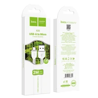 USB kabelis Hoco X20 USB-A to MicroUSB 2.0m baltas