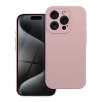 Silikoninis 2mm dėklas telefonui IPHONE 15 Pro rožinis
