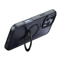 McDodo PC-4932 MagSafe dėklas iPhone 16 Pro su stovu (juodas)