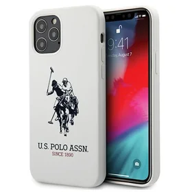 US Polo USHCP12LSLHRWH iPhone 12 Pro Max 6.7 white Silicone Collection