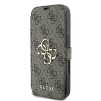 Guess 4G Metal Logo dėklas telefonui iPhone 16 Pro - rudas