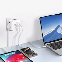 Tech-Protect PCL3x4 ilgintuvas, 2x USB-A, 2x USB-C, 3x AC Schuko tipo - baltas