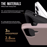 Dėklas Perfectionists Triangle Case Samsung A266 A26 5G rožinio aukso