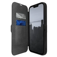 Raptic X-Doria Urban Folio dėklas iPhone 14 Plus atveriamas juoda danga