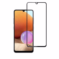 Apsauginis stiklas Blue Star - SAMSUNG A32 LTE pilnas paviršius (pilnas klijavimas su rėmeliu/mažas dydis) - juodas Apsauginis stiklas Blue Star