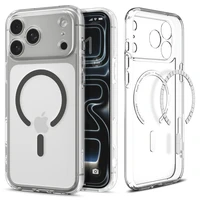 Spigen Ultra Hybrid Magnetinis dėklas telefonui iPhone 17 Pro Max - skaidrus pilkas
