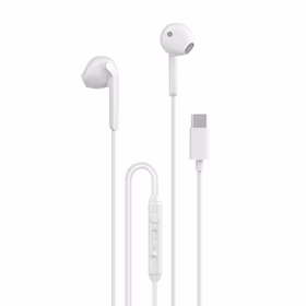 Dudao X3C įstatomos laidinės USB-C ausinės 1.2m - baltos