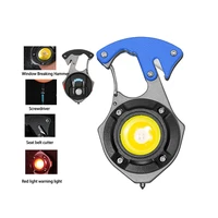 Mini žibintuvėlis LED raktų pakabukas W5143 Type C su 2 atsuktuvo antgaliais mėlynas