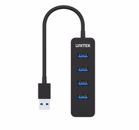 UNITEK KONCENTRATORIUS USB-A 4X USB-A 3.1, AKTYVUS, 10W, H1117A