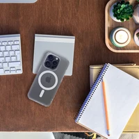 FROST MAG COVER dėklas telefonui, suderinamas su MagSafe, skirtas SAMSUNG S24 Plus, šerkšninė skaidri