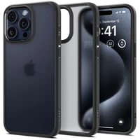 Spigen Ultra Hybrid dėklas telefonui iPhone 15 Pro - Skaidrus juodas