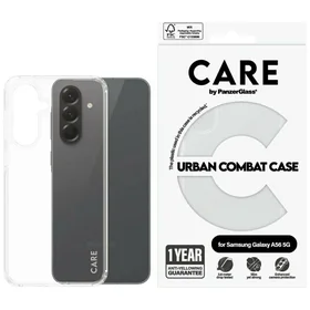 CARE by PanzerGlass Flagship Urban Combat dėklas Samsung Galaxy A56 5G telefonui – permatomas