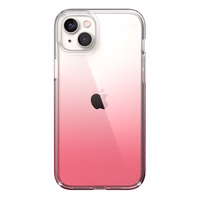 Speck Presidio Perfect-Clear + Ombre - iPhone 15 Plus / 14 Plus dėklas with MICROBAN Coating (Clear / Vintage Rose Fade)