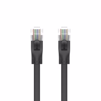 UNITEK C1812GBK tinklo kabelis Juoda 5 m Cat6 U/UTP (UTP)