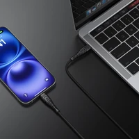 VEGER kabelis Type į Type C PD 3A 60W V106 1,2 m juodas